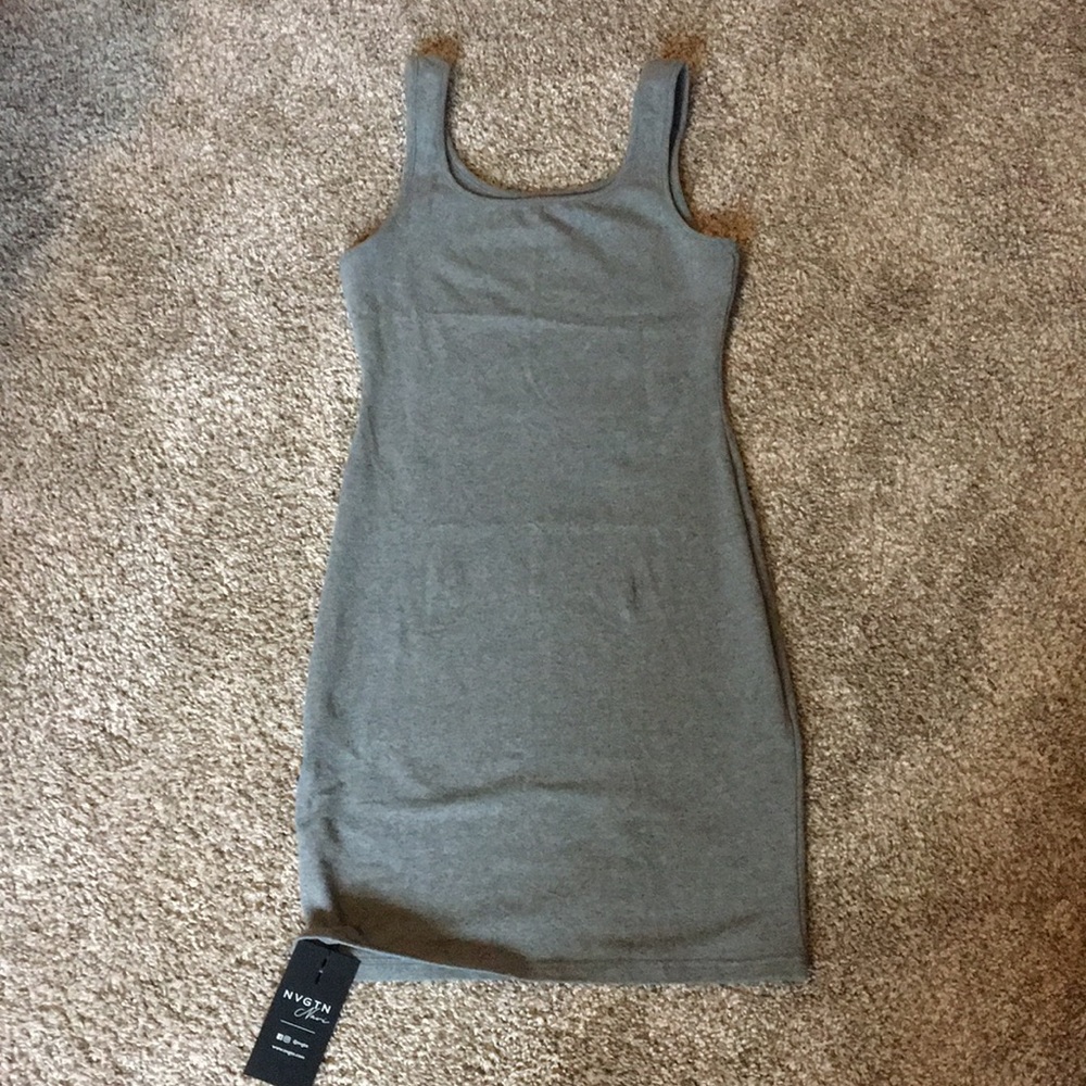 NVGTN Gray Casual Tank Dress - Small